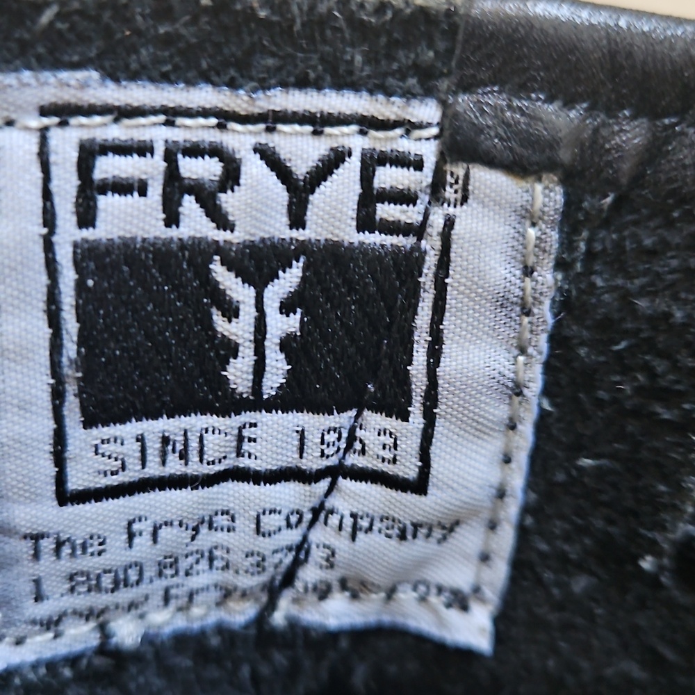 Frye Black Leather Mid-Calf Buckle Boots - Picture 6 of 7